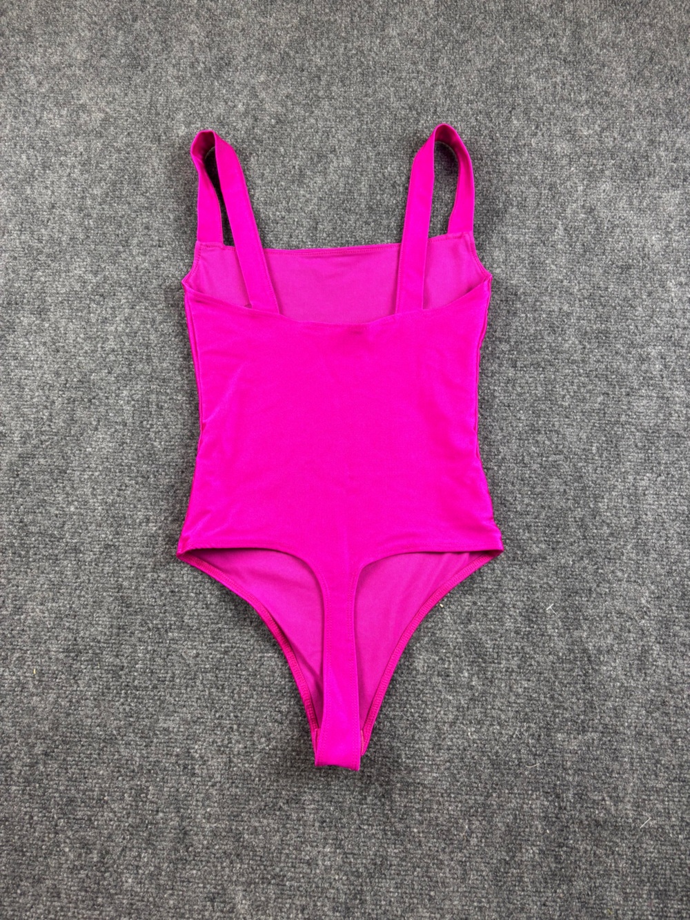 GOOD AMERICAN Women’s Fuchsia Pink Scuba Modern Bodysuit size: 1 - Picture 3 of 9